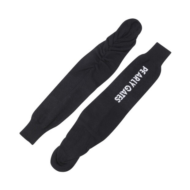 [파리게이츠코리아]파리게이츠(프) M 파리게이츠골프토시 NQC 521D4ACA53_BK 여성 배색 로고 자카드 셔링 레그 워머