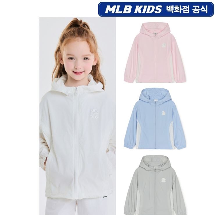 MLB키즈 스포티브 스트레치 홑겹 바람막이 (7AWJB0653)