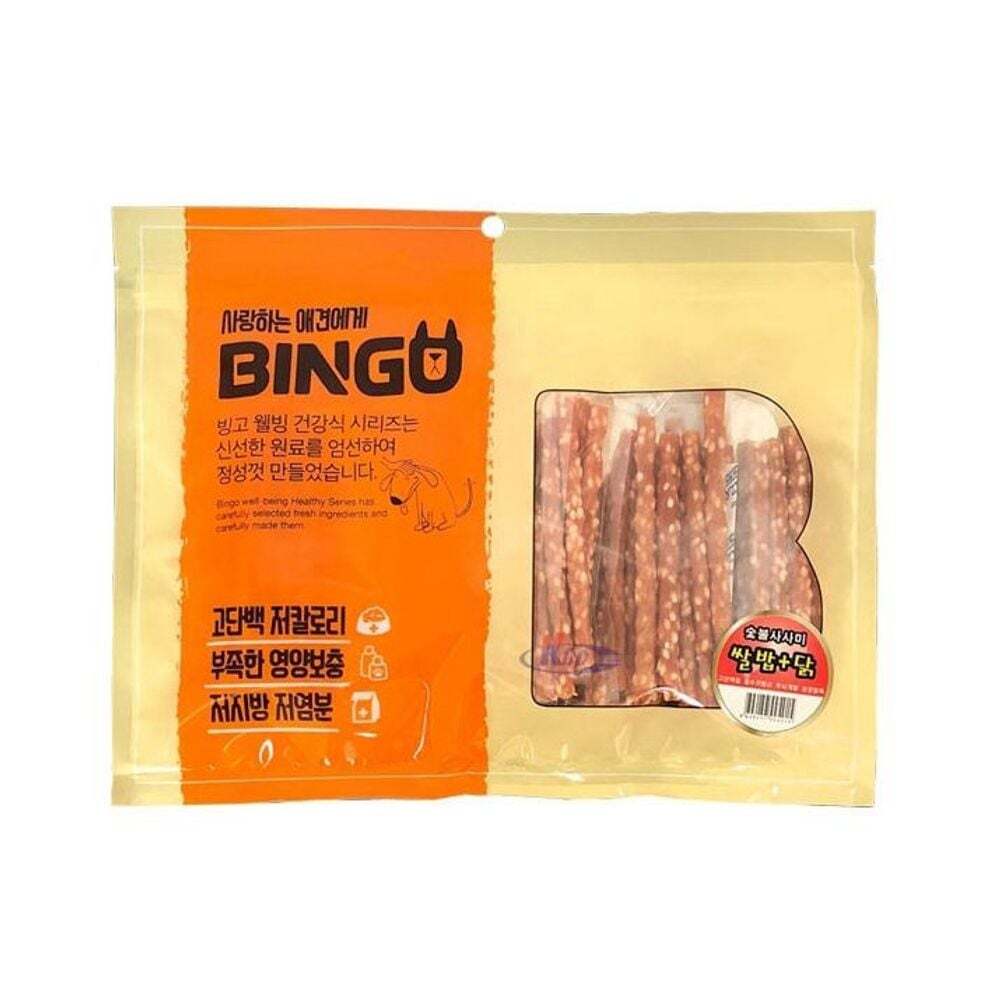 알티피아 애견간식 빙고 숯불 쌀밥 사사미 400g 1팩