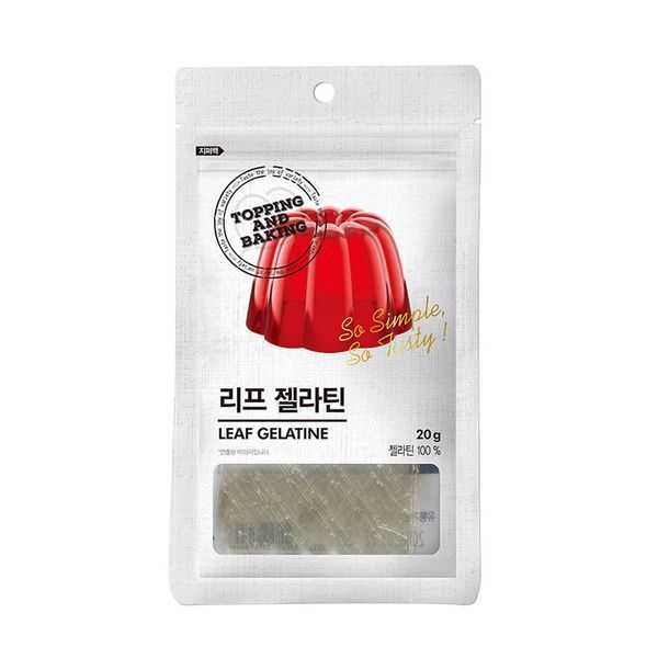 교보문고 레드비샵 큐원 홈베이킹 리프젤라틴 20g