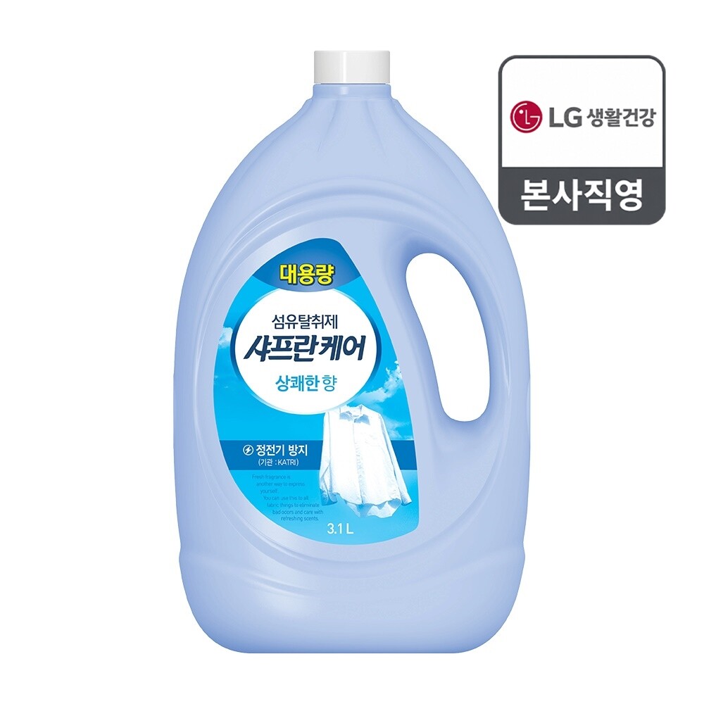 엘지생활건강 샤프란케어 섬유탈취제 상쾌한향 3.1L
