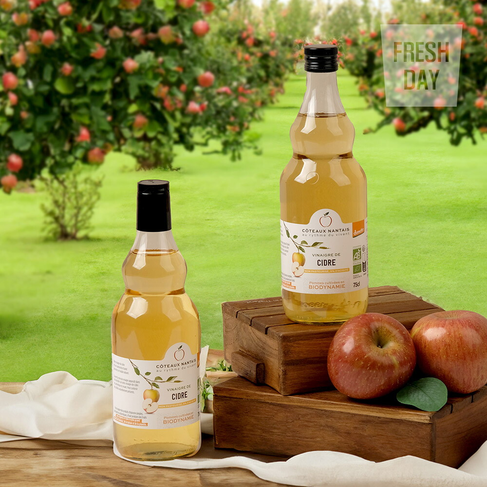 프레시데이 프랑스 꼬또낭트 프리미엄 유기농 애사비 사과식초 750ml+750ml