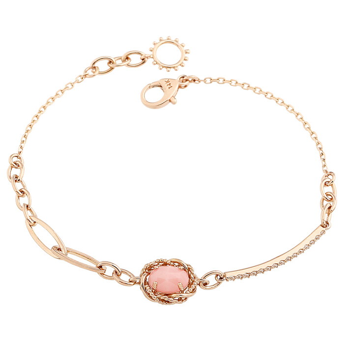 더스톤즈 [롯데홈쇼핑 단독판매] 14K 달리 핑크오팔 팔찌