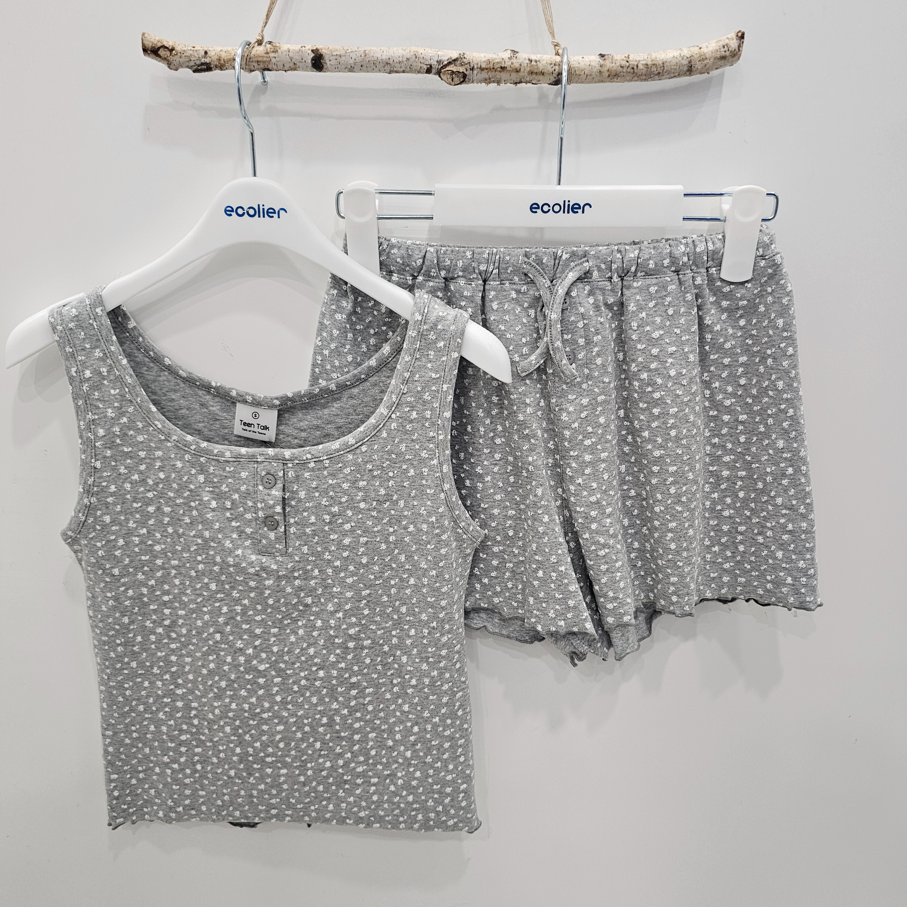 에꼴리에 (패플) [에꼴리에][시흥모다] 에꼴리에 주니어 프린트 나시티  파자마 세트 26OP754_SH