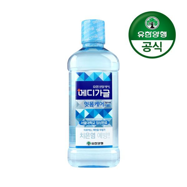 교보문고 유한양행 덴탈케어 메디가글 구강청결제 750ml 잇몸케어 마일드