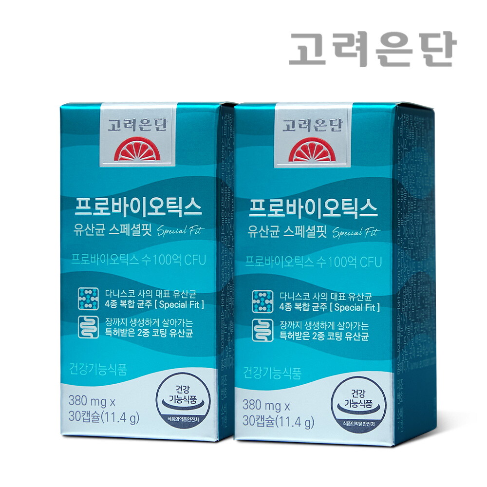 고려은단 고려은단 프로바이오틱스 유산균 스페셜핏 100억 유산균 30캡슐 X 2개