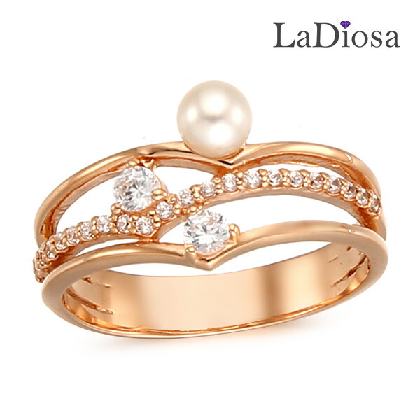 La Diosa 라디오사 18K 진주 반지 LK18OP-840R
