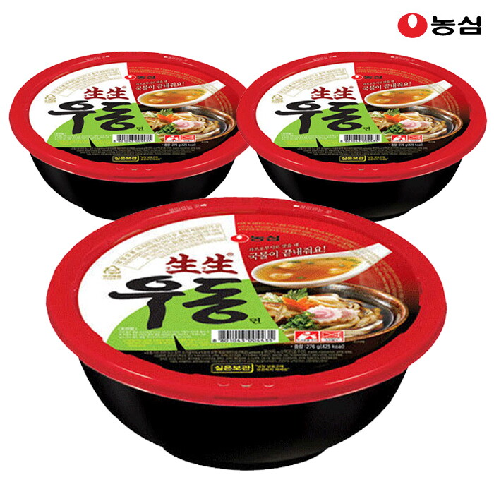 기타브랜드 농심 생생우동용기 276g x 3개
