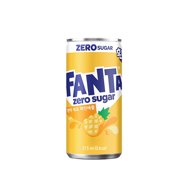 코카콜라 환타 제로 파인애플 215ml 60개