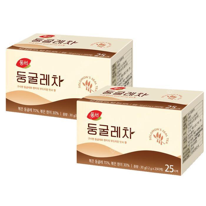 셀러허브 식품 동서 둥굴레차 25T X 2개/침출차 티백 일회용