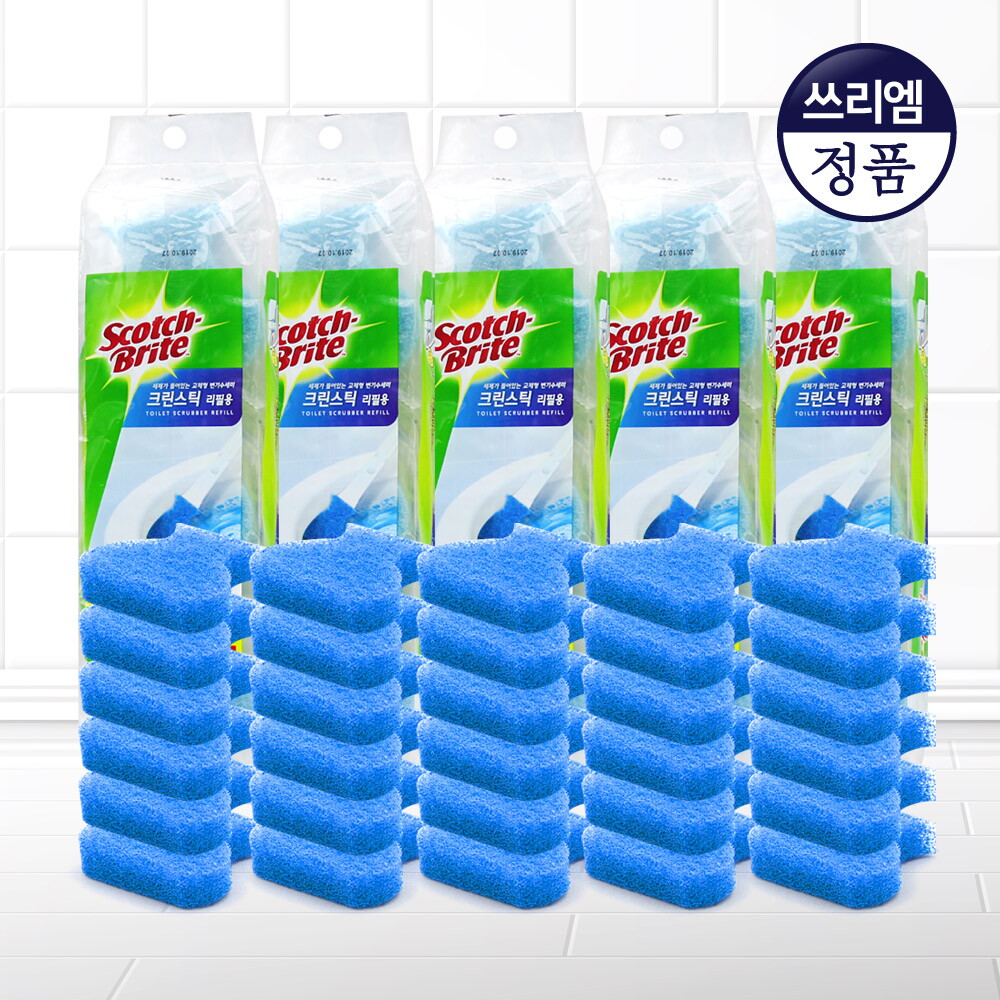 3m 3M 크린스틱 리필30입 / 일회용 욕실청소 변기청소