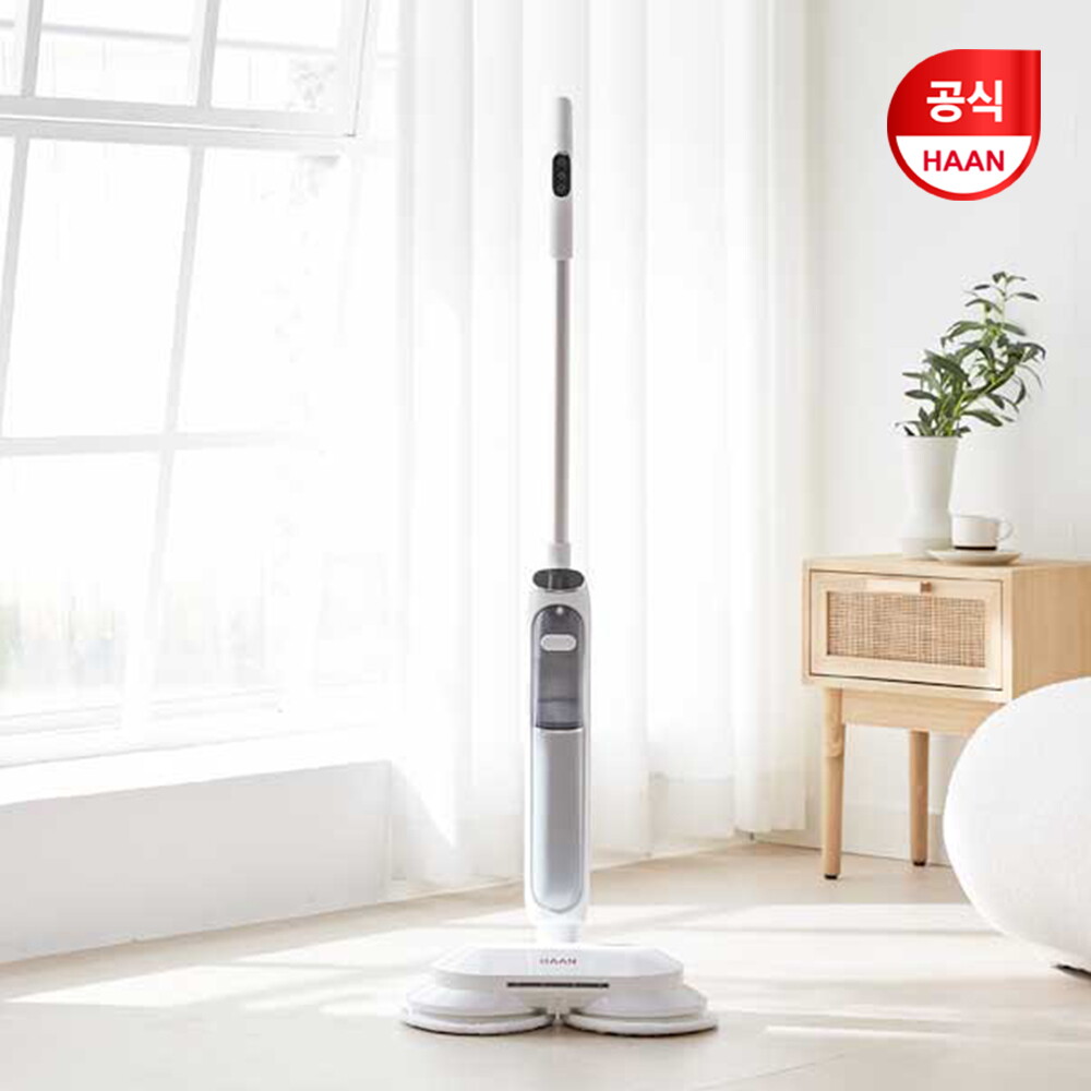 한경희생활과학 한경희 초고속예열 프리미엄 살균 스팀물걸레청소기 EHMS-D3000WT 셀프클리닝 정품패드 4장
