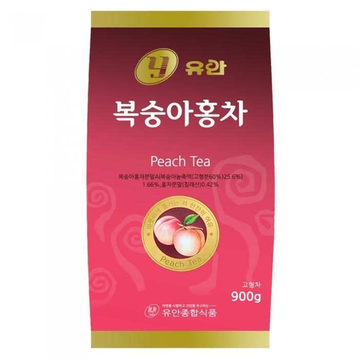 셀러허브 식품 유안 복숭아홍차 베이스 자판기용 900g x 6봉