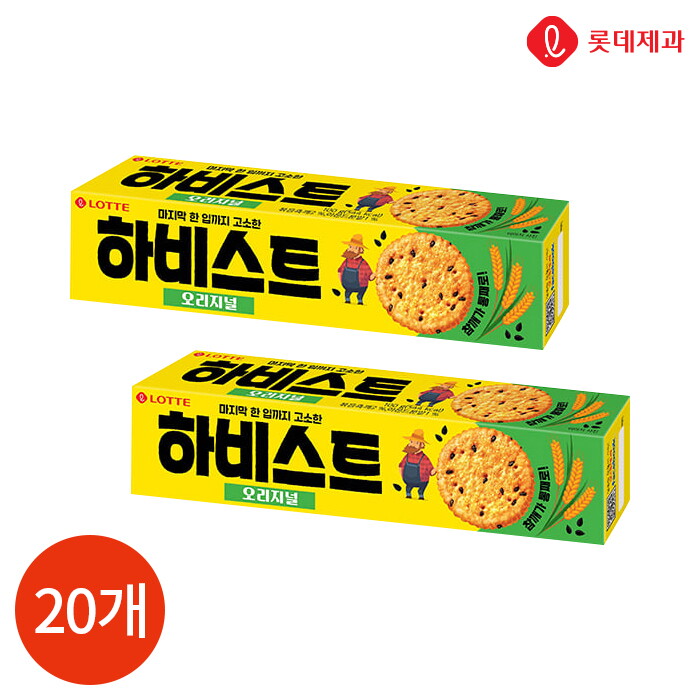 롯데웰푸드 롯데 하비스트 오리지널 100g x 20개