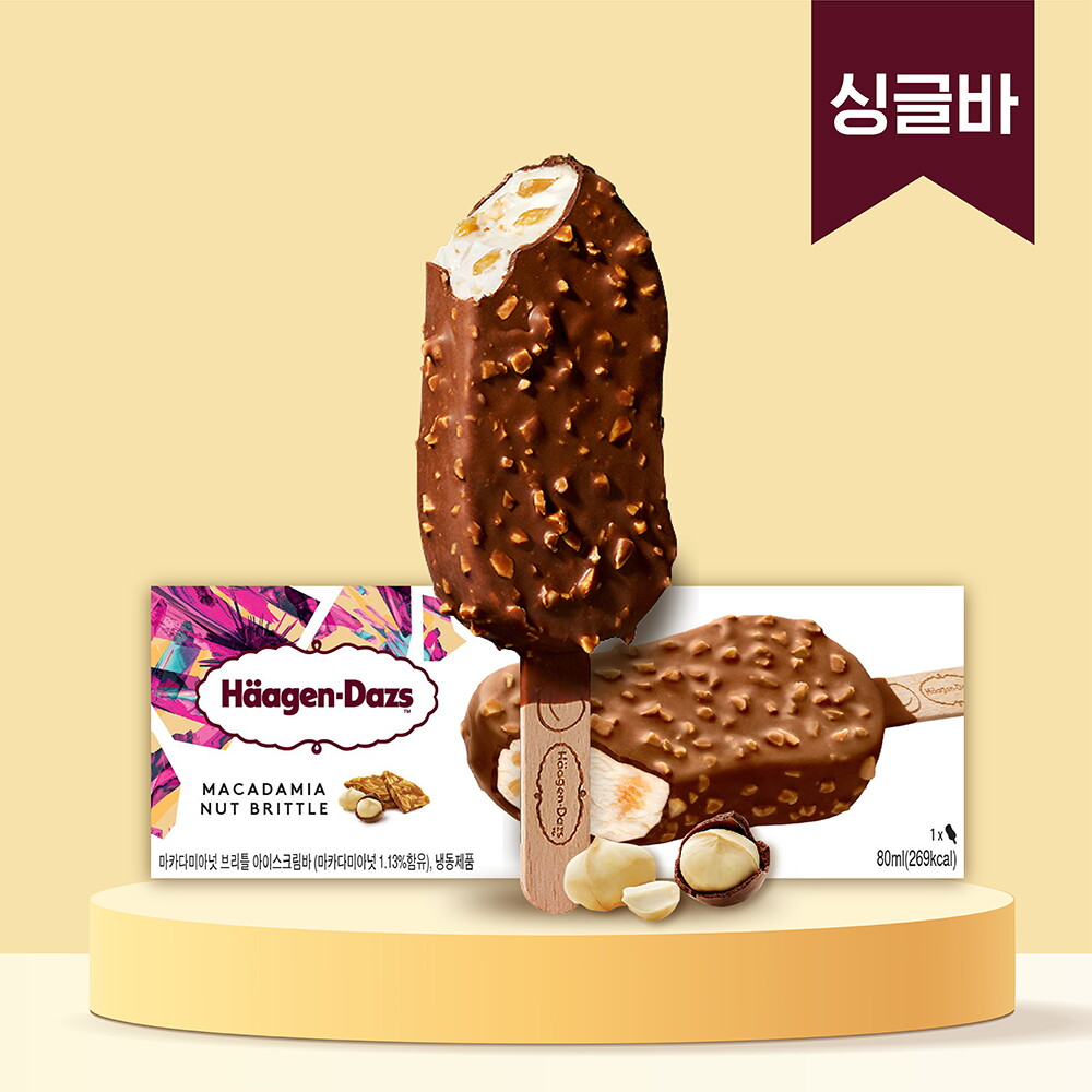 하겐다즈 하겐다즈 마카다미아넛 브리틀 (싱글바) 80ml