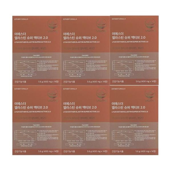 하프클럽(식품) [하프클럽/기타]에스더포뮬러 엘라스틴 슈퍼 액티브 2.0 14정 6박스