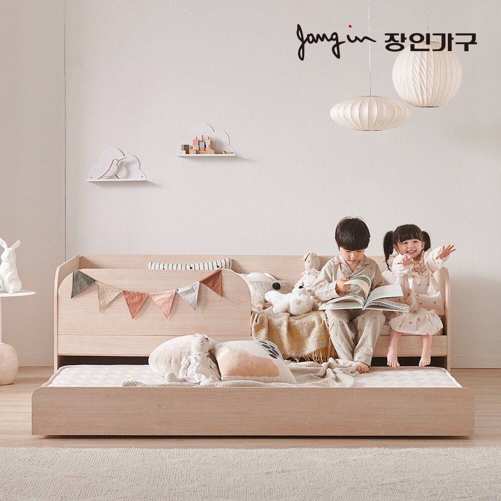 장인가구 (무료배송) 뉴피터 E0등급 저상형 슬라이딩 2단 침대 S 낮은포켓 (2개)+가드