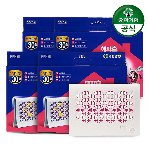 해피홈 해피홈 에어넷 스탠드형 4개 모기약 모기퇴치제 캠핑 낚시