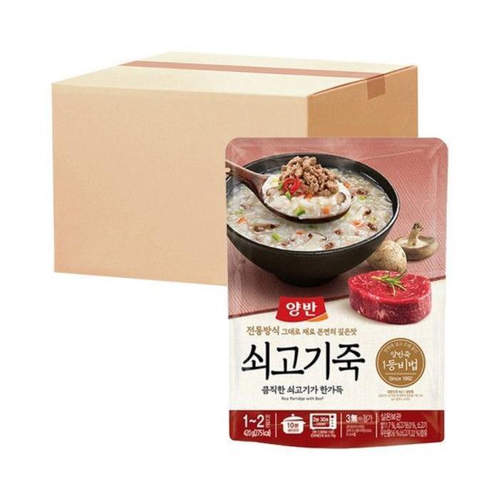 셀러허브 식품 동원 양반 쇠고기죽 420g x 24개