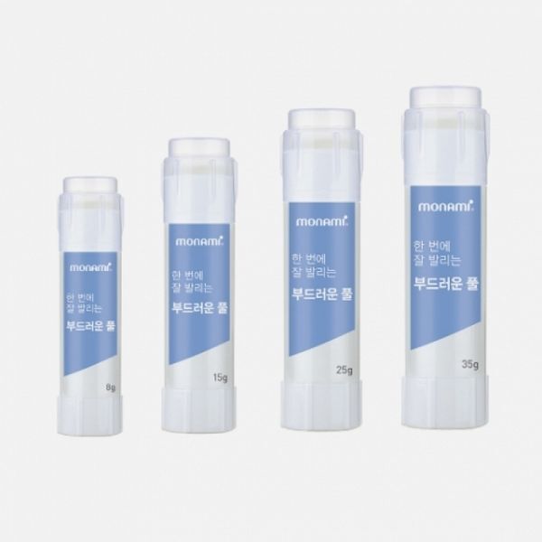 교보문고 한가람문구 모나미 한 번에 잘 발리는 부드러운 풀 25g