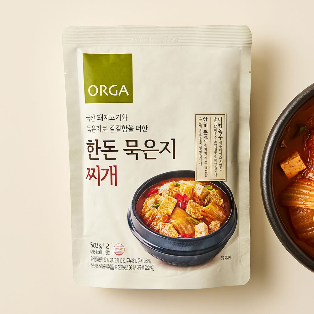 올가 (ORGA) 한돈 묵은지찌개 (500g)