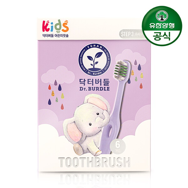 닥터버들 닥터버들 키즈 어린이 칫솔 3단계 6세이상 6입