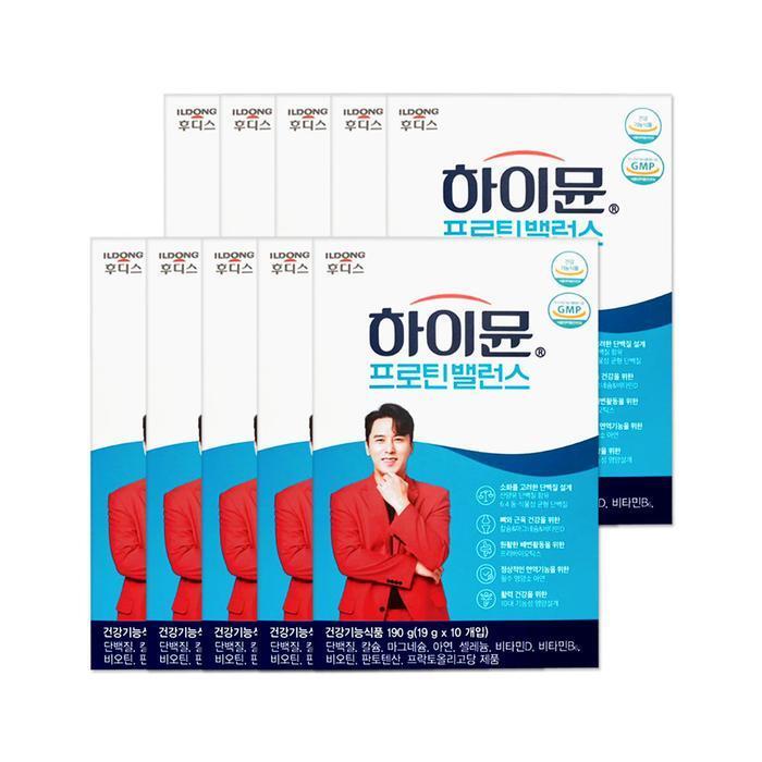 셀러허브 식품 하이뮨 프로틴 밸런스 스틱 19g 10스틱 10개/mjc