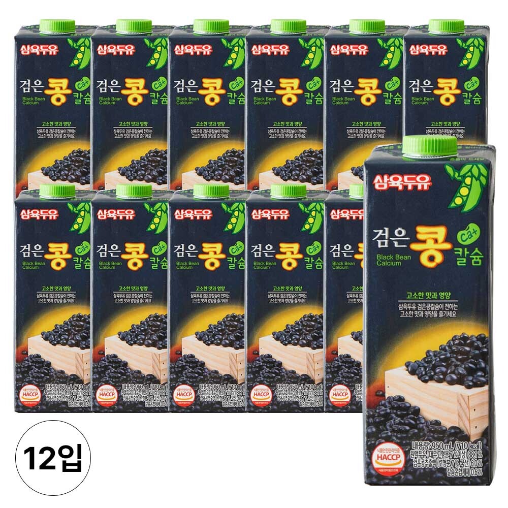 삼육두유 삼육두유 검은콩칼슘 950ml 12입