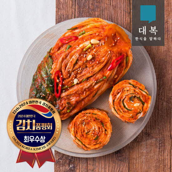 대복 대복 포기김치 14kg(7kg+7kg) (김치품평회 최우수상 농식품부장관 수상)