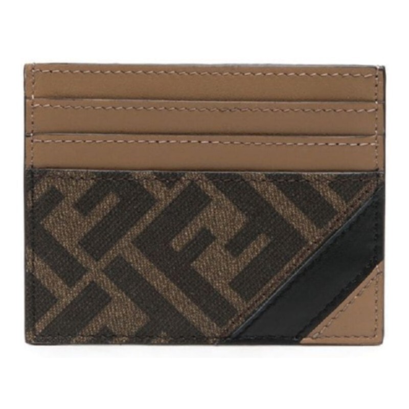 [FENDI]펜디 펜디 코팅 캔버스 세븐 카드 슬롯 카드 지갑 7M0164AJF8 F1EGA