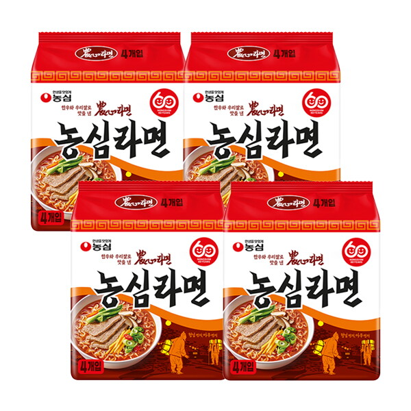농심 농심라면 4입 x 4개/총16봉