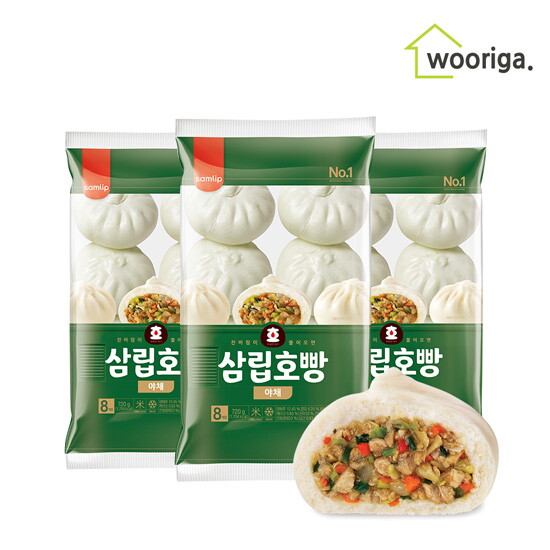 우리가스토리 대용량 냉동 삼립호빵 야채 호빵 90g×24개입