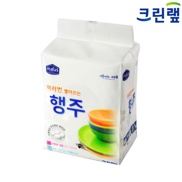 크린랩 크린랩 여러 번 빨아쓰는 행주타올 28cmⅹ30cm 20매_1박스(36개)