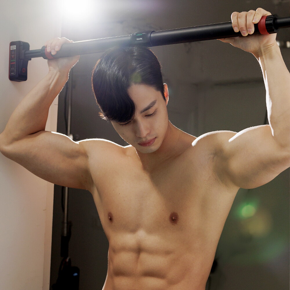 멜킨스포츠 락튼 문틀 철봉 (장축) 가정용 실내 턱걸이 운동기구 풀업바 봉 방문 틈 도어짐