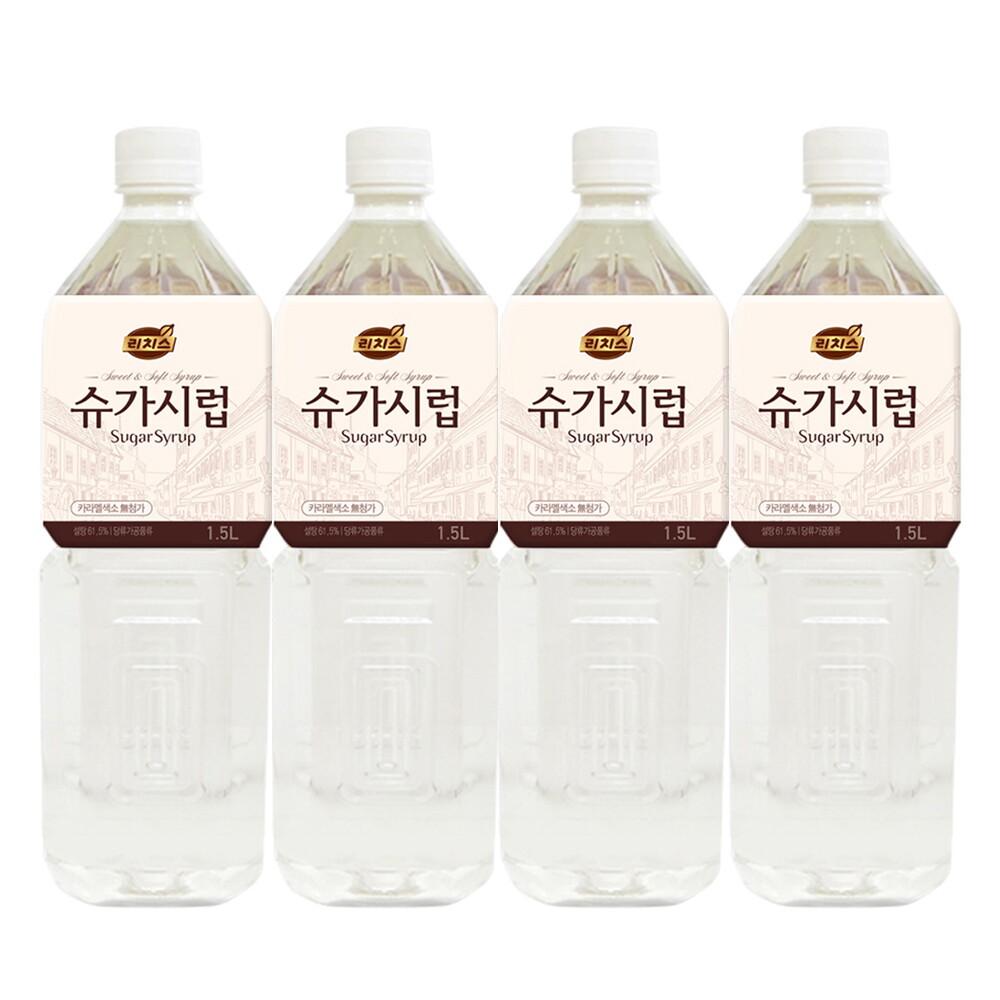 이카루스 리치스 슈가시럽 1.5L X 4개