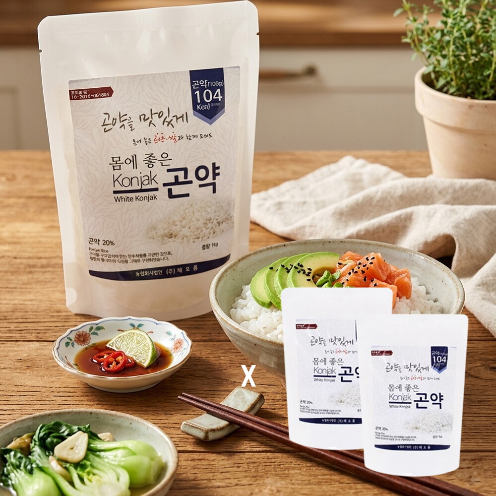 좋은세상 국내제조 몸에 좋은 곤약쌀 1kg+1kg
