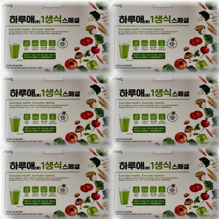 셀러허브 식품 자연채움 하루애 1생식 스페셜 30g x 28포 6박스