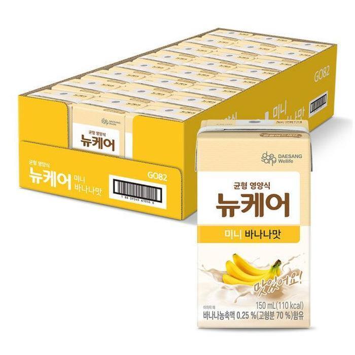 셀러허브 식품 뉴케어 미니 바나나 150ml x 24개