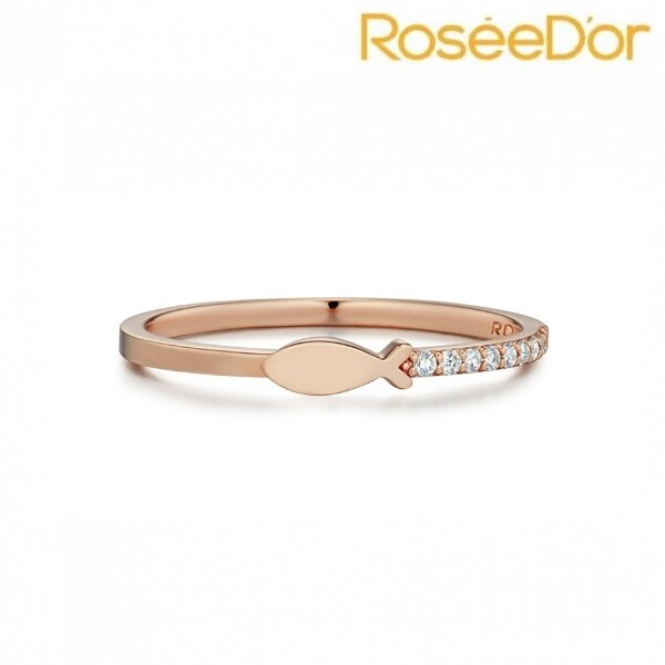 로제도르(주얼리) 럭키리치플레인(다이아몬드)(PG) 반지 210103212 14K 골든듀AMC JD