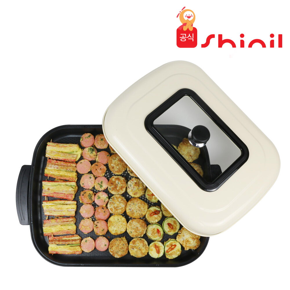 신일 신일 전기그릴 SPP-1600KB 대형 61Cm 잔치팬 다이아몬드코팅 그릴팬 후라이팬