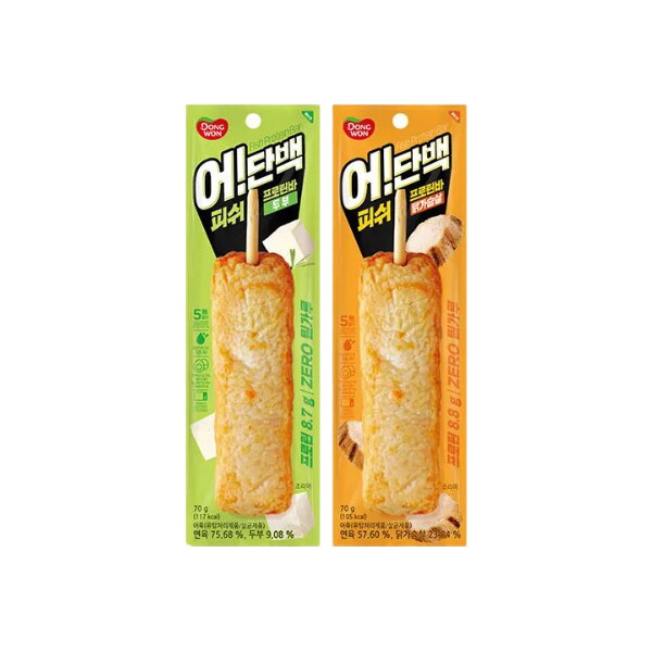 동원 F&B 어단백 피쉬프로틴바 두부 70g x 12개/닭가슴살