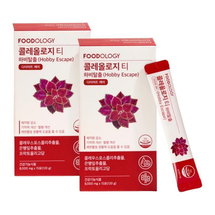 셀러허브 식품 푸드올로지 콜레올로지 티 8g x 15포 x 2박스/SJ