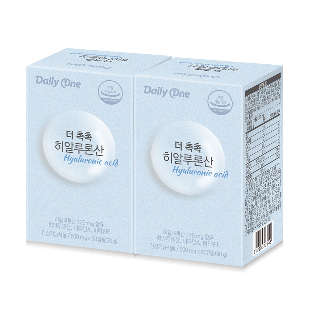 데일리원 (데일리원) 더 촉촉 히알루론산 30g 60캡슐 x 2통 2개월분