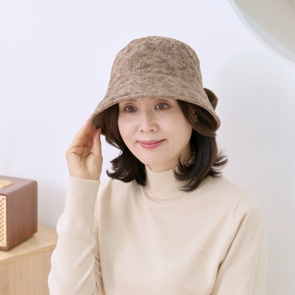 기타 [하프클럽/마미소]엄마옷 마미소 오즈 리본 벙거지 여성 겨울 모자 국내생산 할머니 빅사이즈 40 70 마담 중년 여성 옷