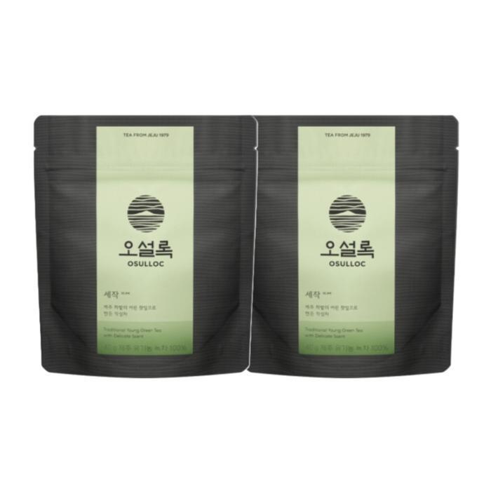 셀러허브 식품 오설록 세작 잎차 40g x 2개