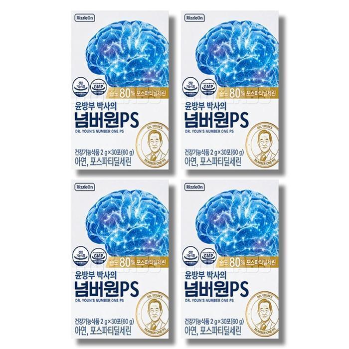 셀러허브 식품 윤방부 박사의 넘버원 ps 2g x 30포 4박스