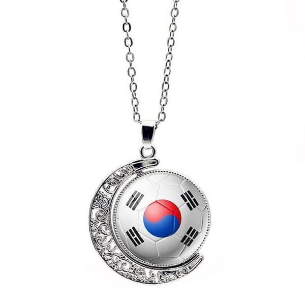 에이치플러스몰 [하프클럽/에이치플러스몰](싸더라) 대한민국 태극기 목걸이 애국 액세서리 360도 회전 패션 펜던트 기념품 축구 월드컵 패션