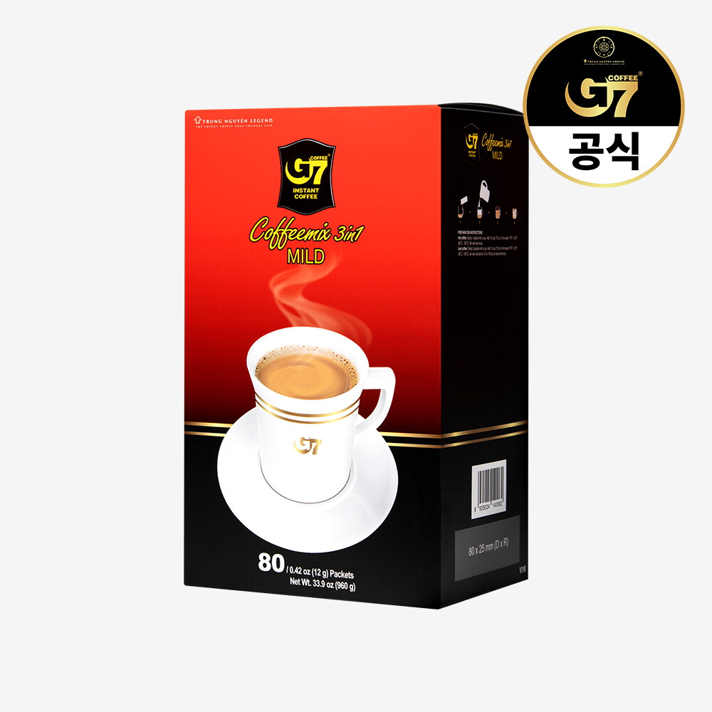지세븐 G7커피 3in1 마일드 80개입