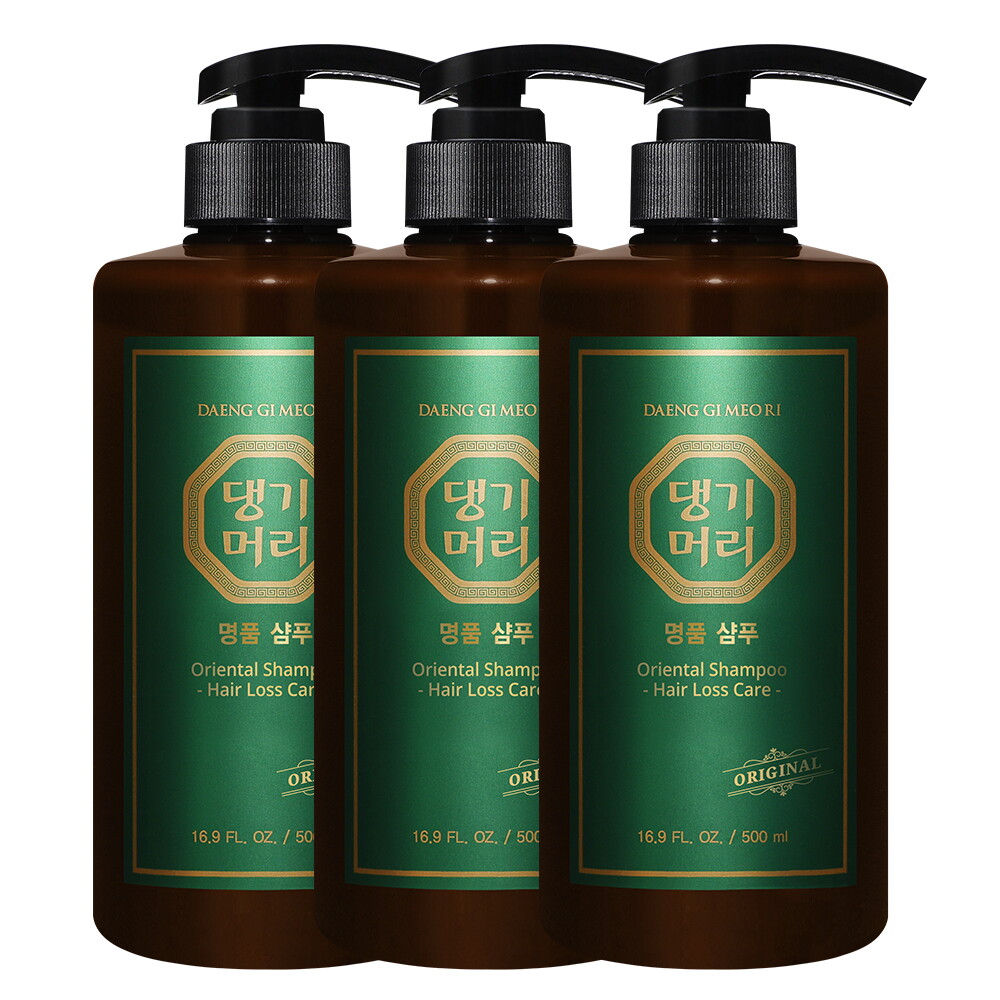 댕기머리 댕기머리 오리지널 명품 샴푸 500ml 3개 프리미엄 한방