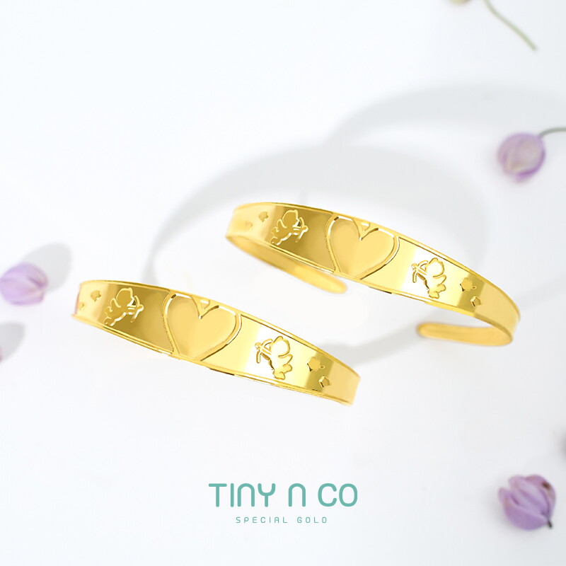 타이니앤코 순금 24K 코코 3.75g 하트 돌팔찌
